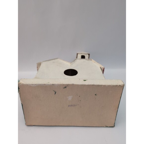 Vintage Putz Japan Christmas Village Houses Large Church Set of 4 - Picture 6 of 16